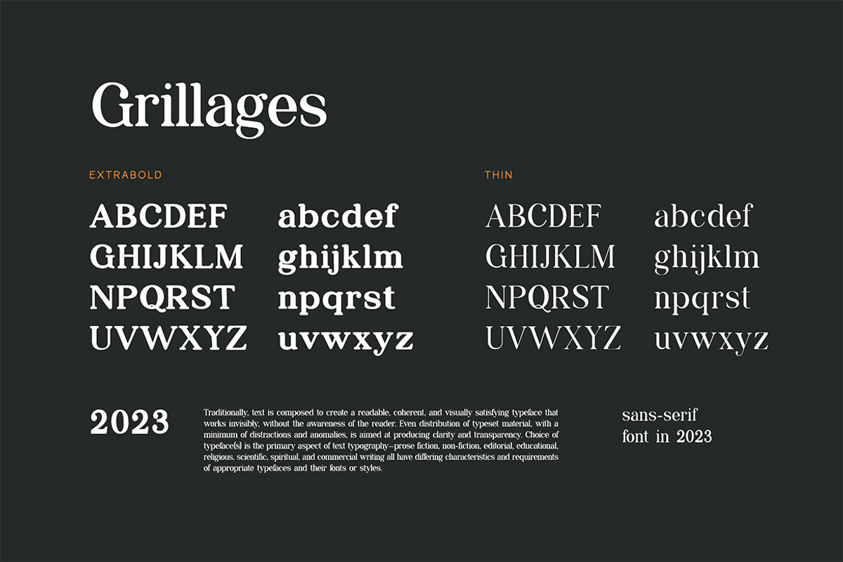 Grillages Modern Serif Font, a Serif Font by UICreative (Photo 8 of 11)