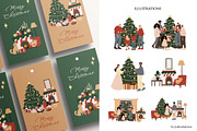 Merry Christmas clipart, a Seasonal Illustration by LyubovZaytseva (Thumbnail 11 of 18)