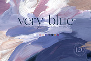 VERY PERI & BLUE abstract textures, a Texture Graphic by Yuliya Derbisheva (Thumbnail 1 of 14)