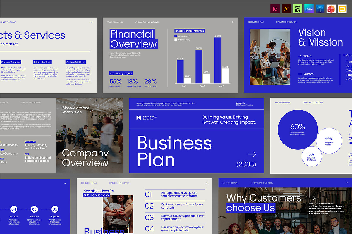 Business Plan Presentation Template, a Presentation Template by BrandPacks (Photo 1 of 7)