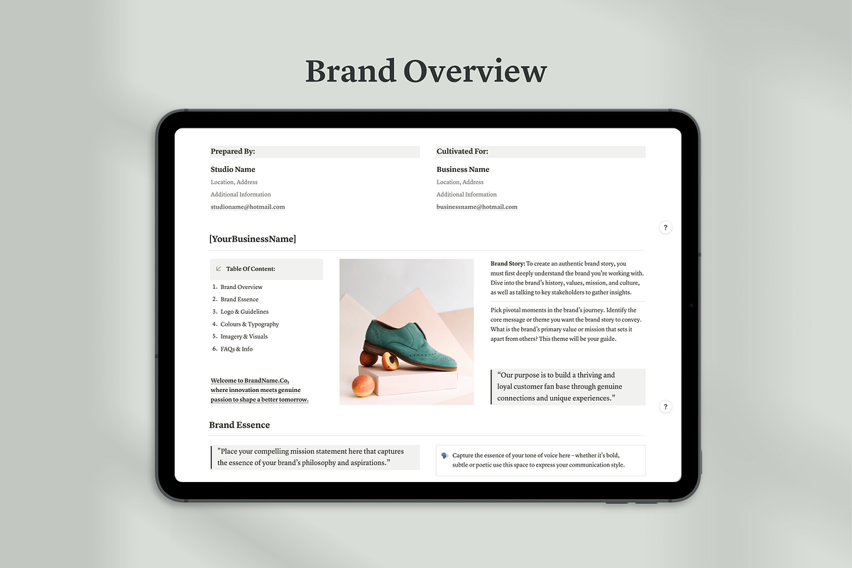 Notion Brand Guidelines Template, a Templates & Theme by Swyn.Studio (Photo 3 of 10)