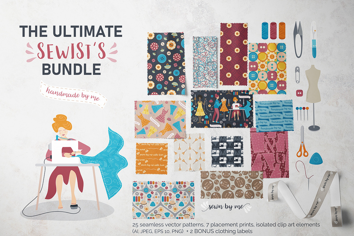 Handmade by Me Sewist´s Bundle, a Pattern Graphic by Agnes Somogyi PATTERNS (Photo 1 of 19)
