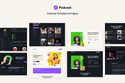 Podcast - Template UI Kits for Figma, an UI Kit Template by YoArts (Thumbnail 3 of 4)