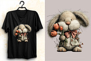 Cute Easter Clipart Bunny Clipart Bu, an Illustration by SVGArt (Thumbnail 2 of 8)