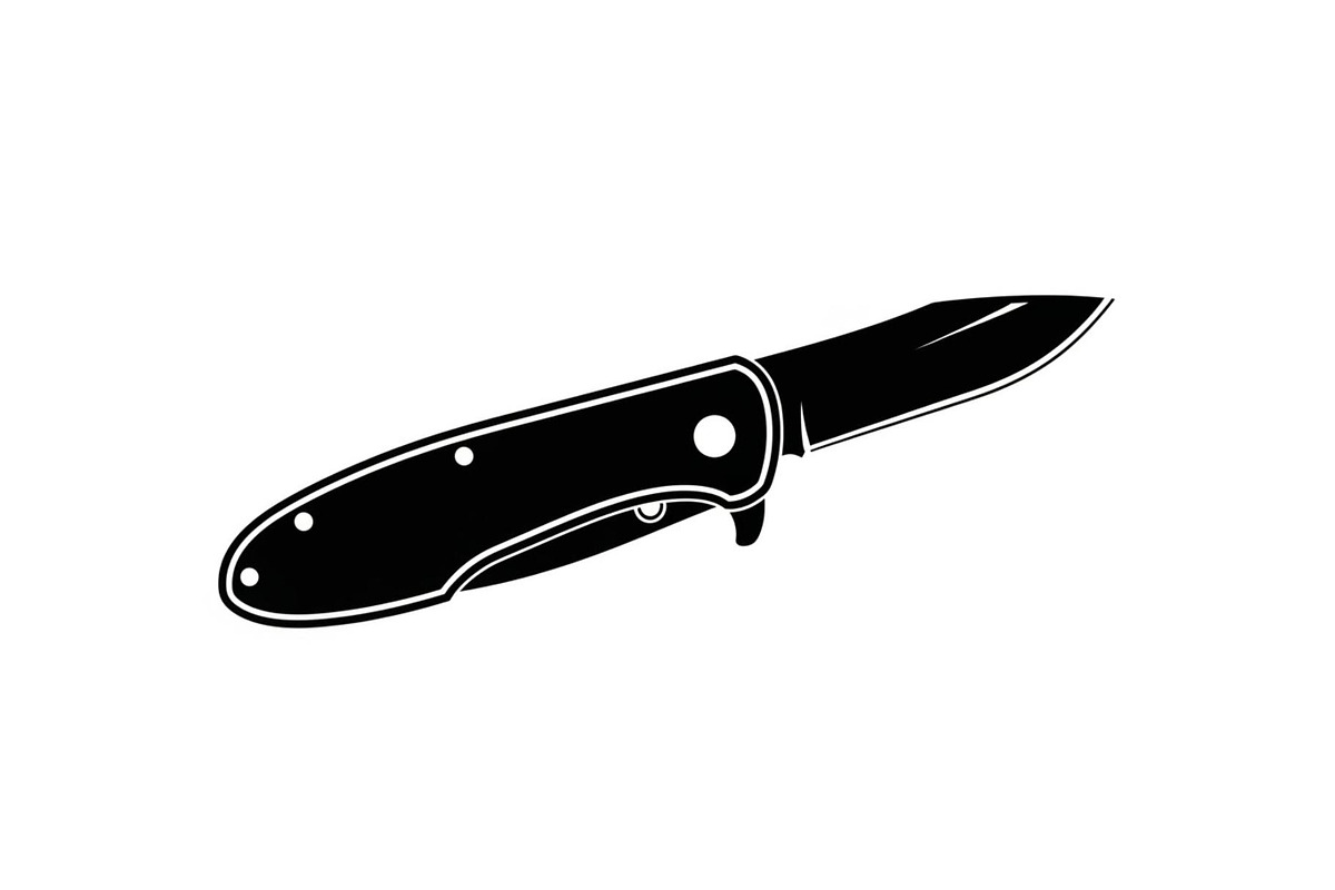 Folding Pocket Knife Silhouette, a Graphic by hafijul (Photo 9 of 12)
