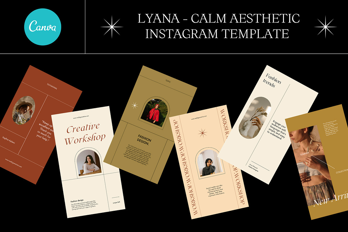 LYANA - Calm Aesthetic IG CANVA, a Social Media Template by Elokka Std. (Photo 7 of 9)