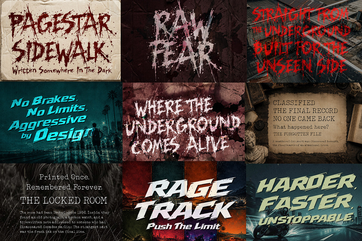 Ultimate Halloween Terror Font Pack, a Handwritten Font by HypeWorksCo (Photo 11 of 15)