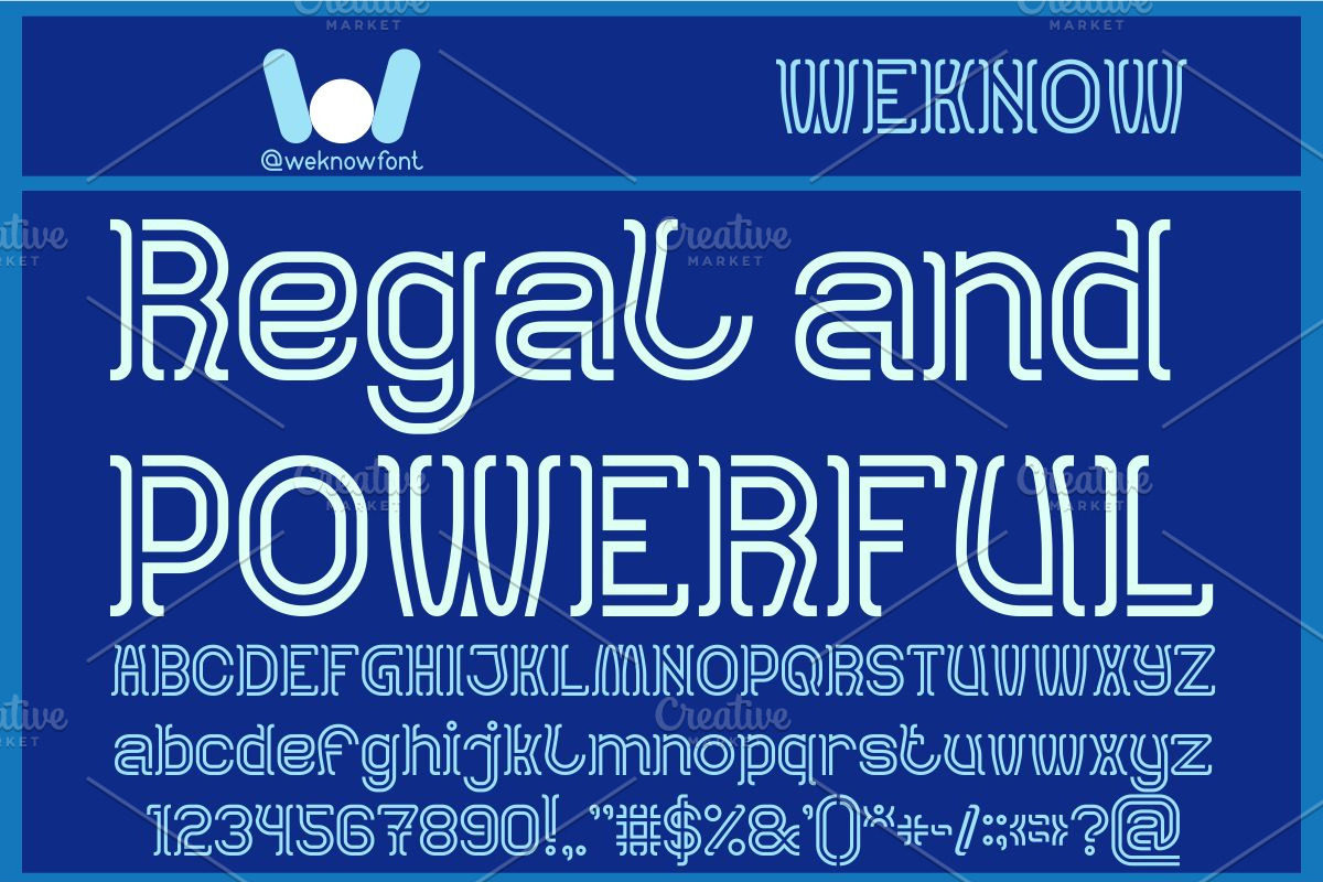 Aquarius font, a Font by weknow (Photo 3 of 8)