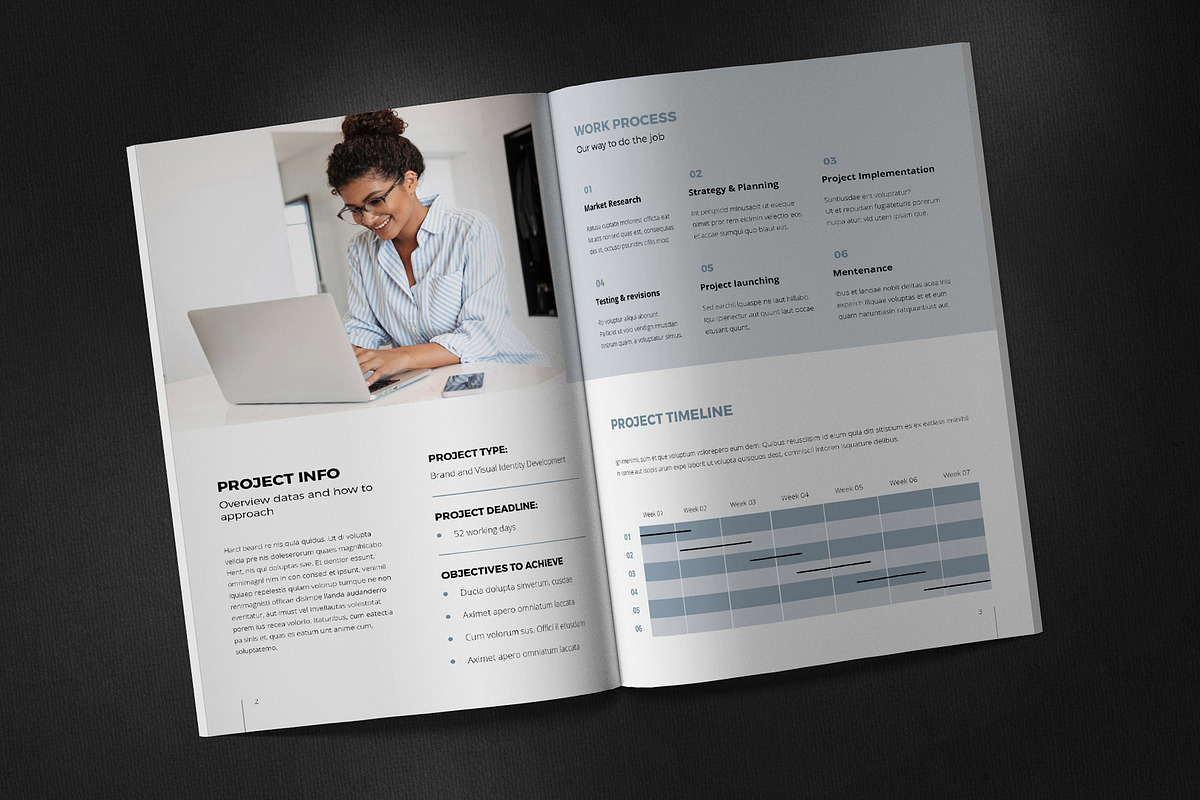 Canva Proposal Template, a Marketing Template by Sabin (Photo 3 of 7)