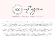 100  instagram highlights social set, a Social Media Template by SilverMintDesign (Thumbnail 2 of 4)