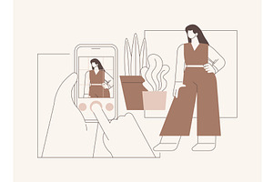 Smartphone photography isolated, a Person Illustration by Visual Generation