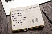 Fluid Design Photoshop Brushes, a Brush Add-On by Si Design Loft (Thumbnail 4 of 4)