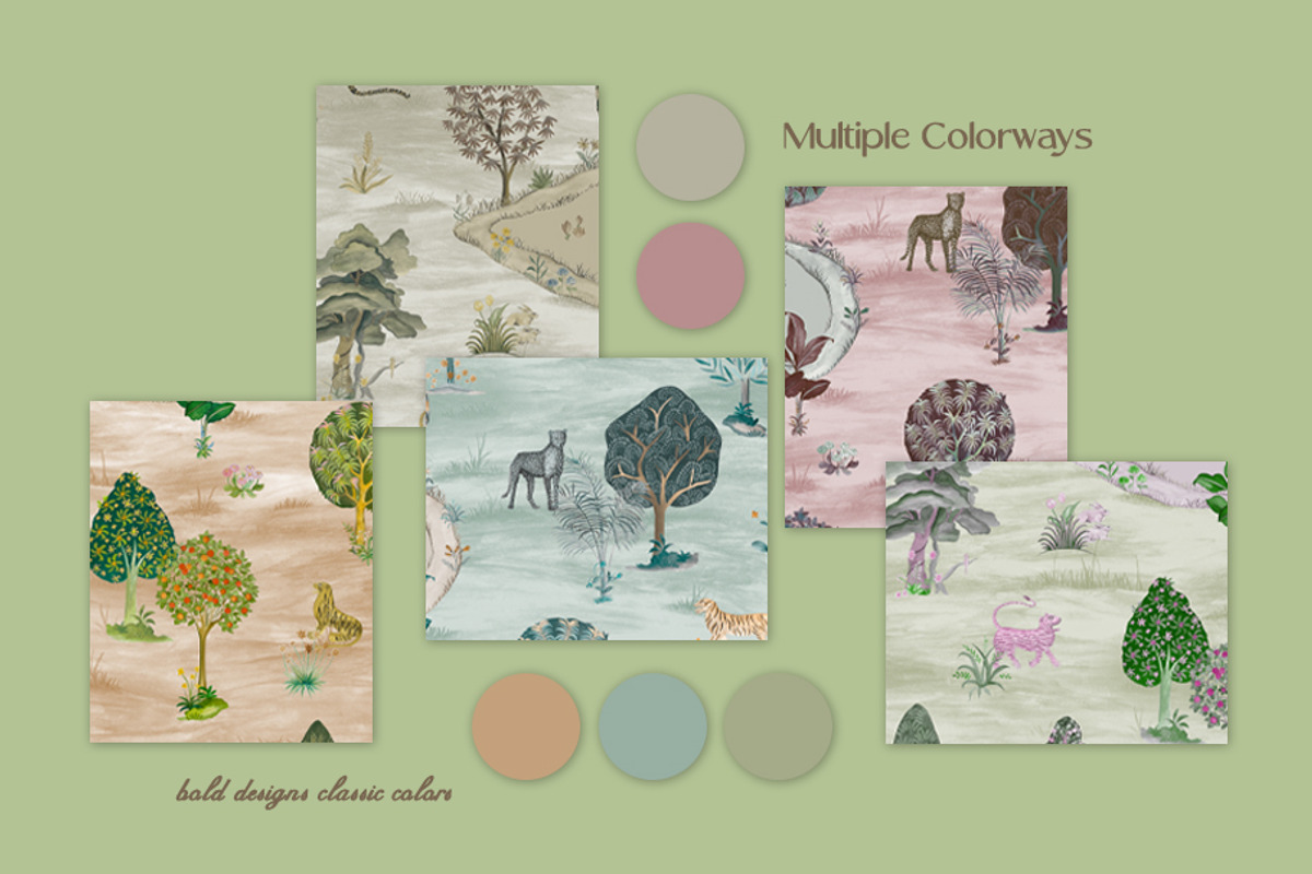 Royal Oasis Prints & Patterns, a Pattern Graphic by GND ART STUDIO (Photo 2 of 8)