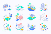 Travel Isometric Icons Pack, a Duotone Icon by Vectors Market (Thumbnail 6 of 8)