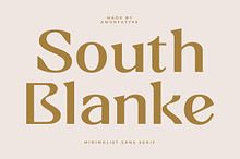 South Blanke Minimalist Sans Serif