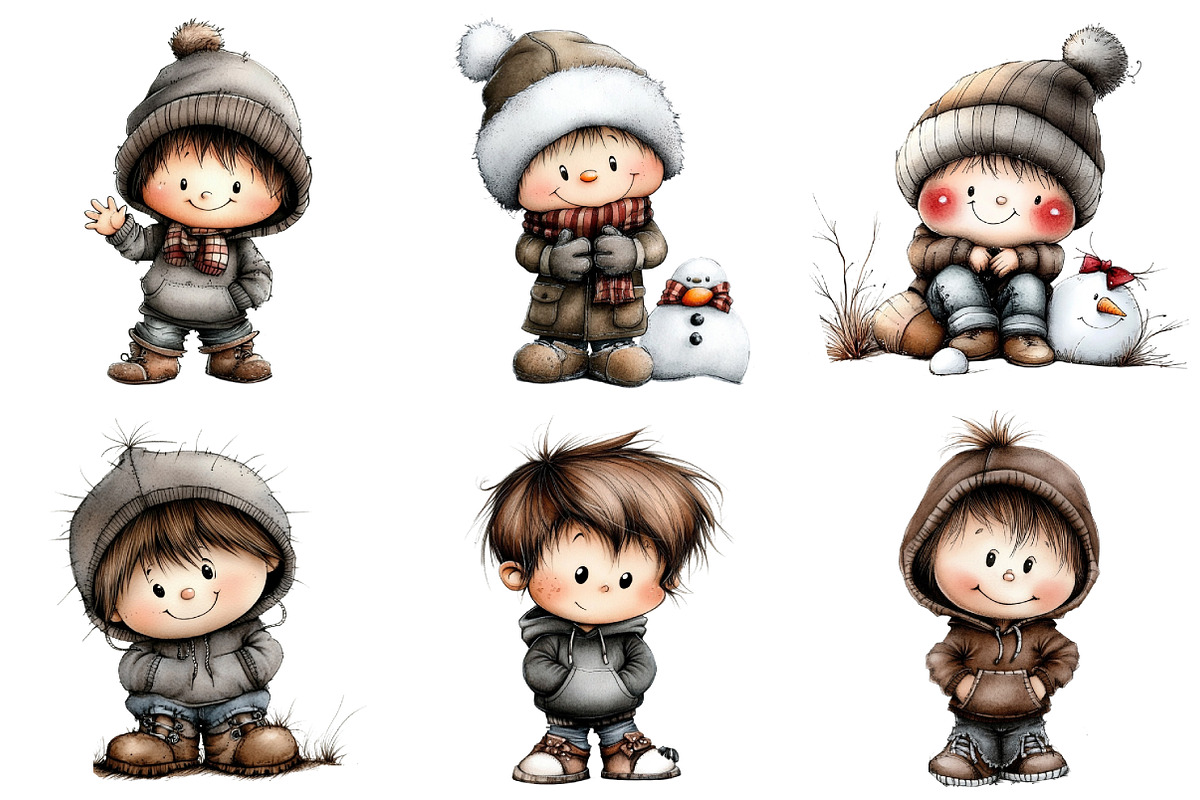 Just Boys Clipart Bundle, an Illustration by Daily.Designs (Photo 3 of 5)