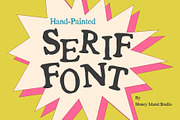 Honey Serif Hand-Drawn Font, a Serif Font by Honey Island Studio (Thumbnail 6 of 6)