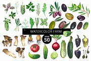 Watercolor Farm, an Object Graphic by Design X0 (Thumbnail 1 of 10)