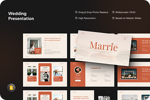 Wedding Presentation Google Slide, a Presentation Template by SquidPixey