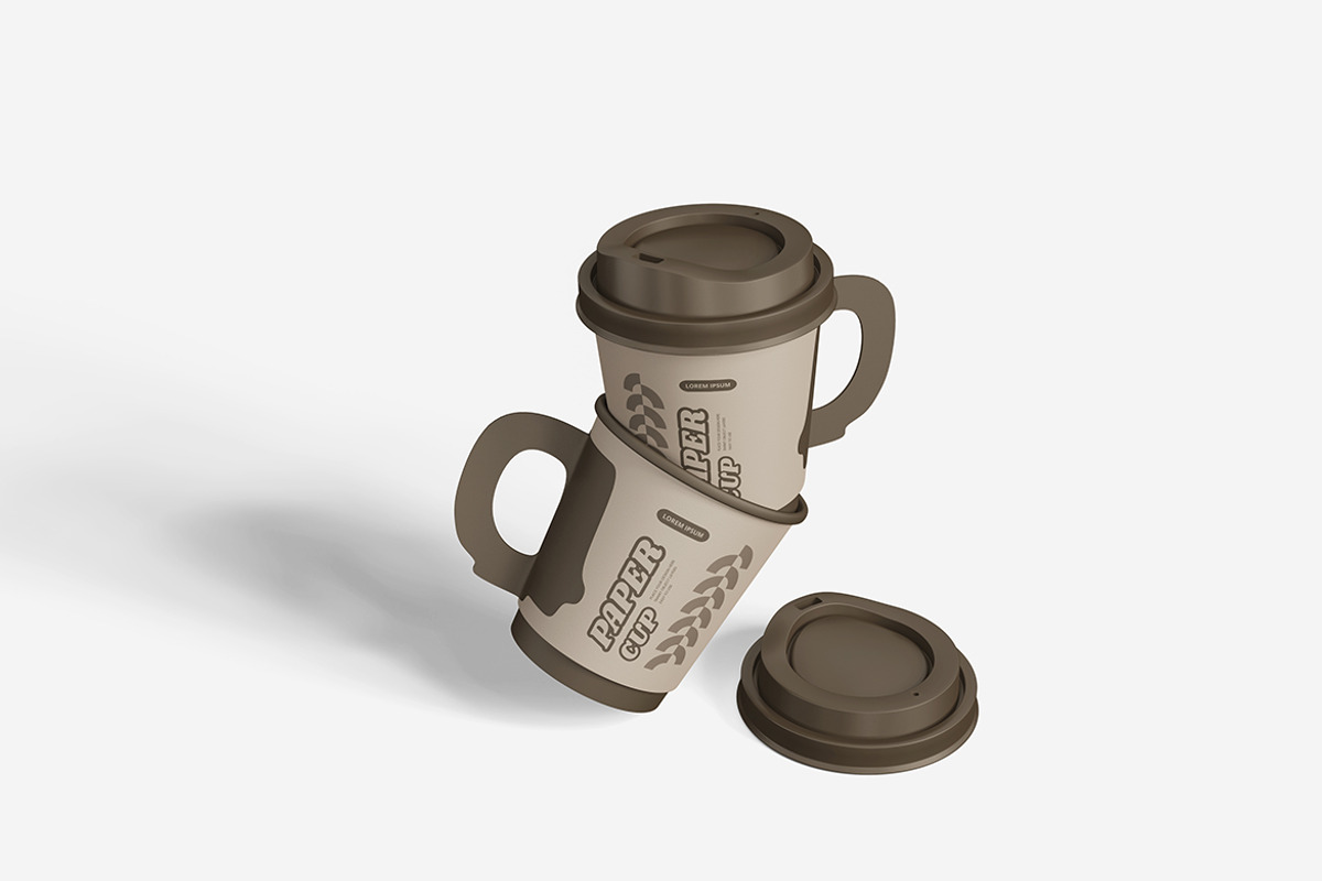 Paper Cup Mockup, a Cups & Container Mockup by bimockup (Photo 4 of 6)