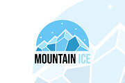 Mountain Ice Logo Templates, a Branding & Logo Template by kidzdsgn (Thumbnail 1 of 2)