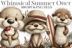 Whimsical summer seal Clipart, an Illustration by Designworld