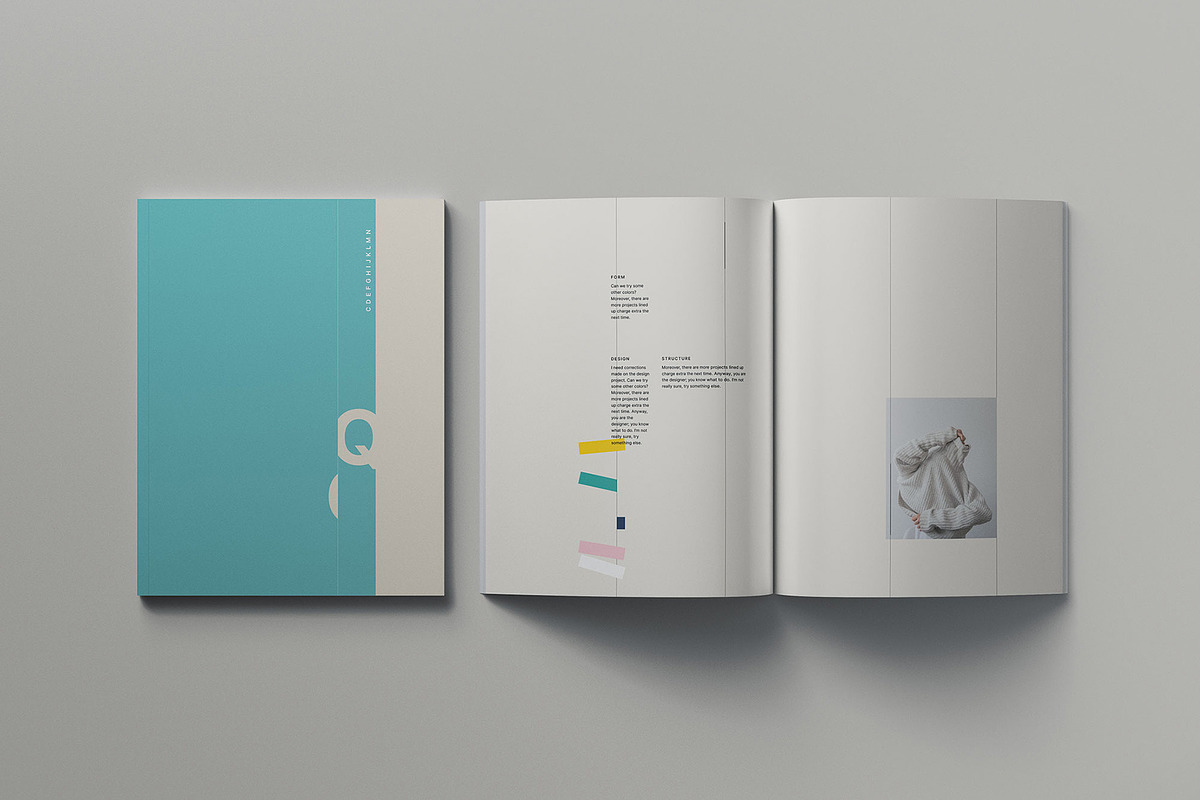 Letter Magazine Mockup, a Books & Magazine Mockup by Graphic Pear