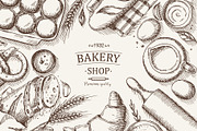 Sketch Bakery Hand Drawn Set, a Food Illustration by natadanko (Thumbnail 2 of 3)