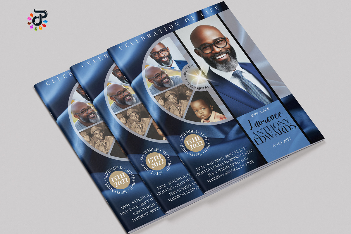 Elegant Canva Obituary Template, a Brochure Template by Protech Design ENT (Photo 4 of 9)