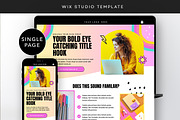 Colorful Wix Studio Sales Page, a Wix Template by Template Twist Shop (Thumbnail 1 of 10)