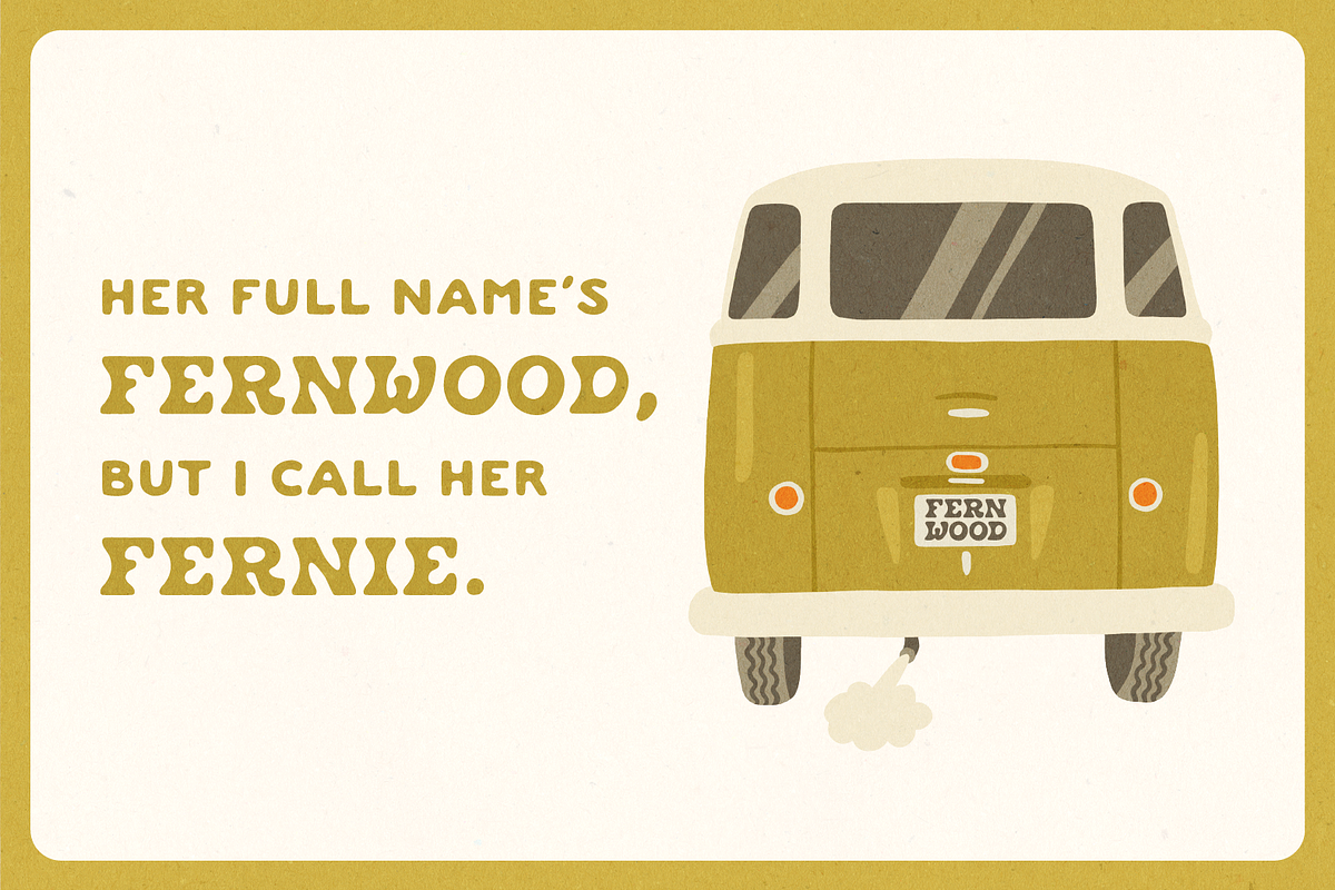 FERNWOOD FERNIE DISPLAY, a Serif Font by Abby Leighton Studio (Photo 2 of 5)