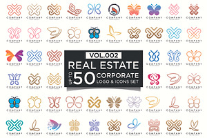 Set Of Butterfly Logo Design