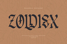 Zoldisx | Blackletter Typeface