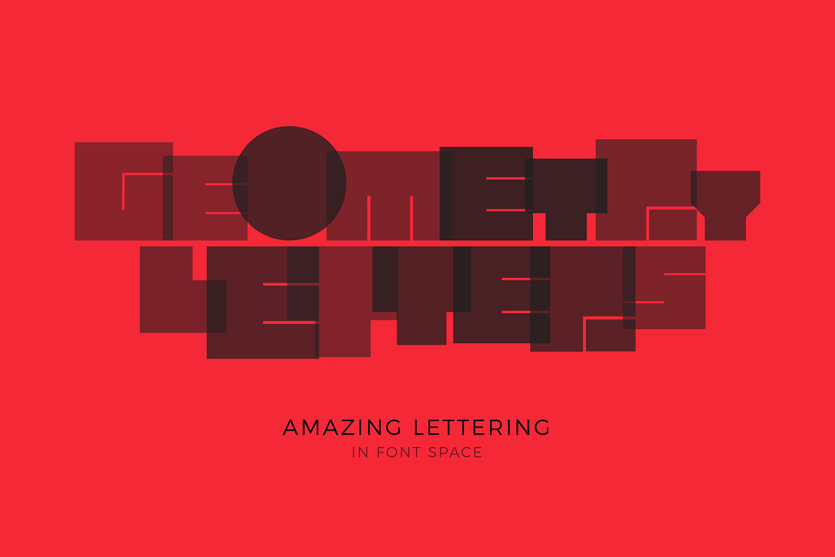 Geometric Headline Font, a Symbol Font by artyway (Photo 4 of 7)
