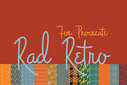 Rad/Retro pattern brushes Procreate, a Brush Add-On by Courtney Leigh creates (Thumbnail 1 of 2)