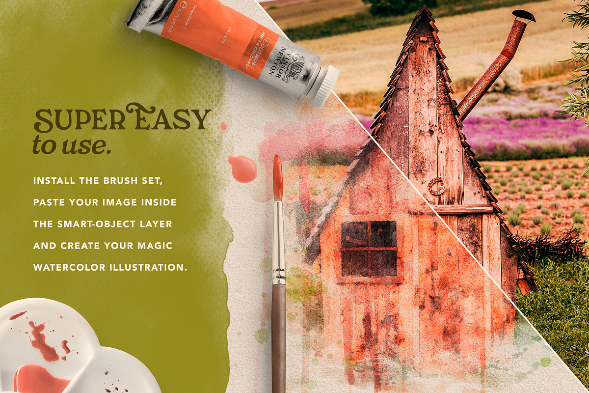 Total Watercolor Creator • SALE, an Action Add-On by Vintage Voyage Supply (Photo 3 of 11)