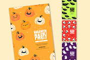 Colorful Halloween Invitation Set, a Templates & Theme by McLittle Stock (Thumbnail 1 of 5)