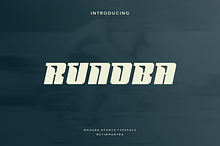 Runoba - Modern Sport Typeface