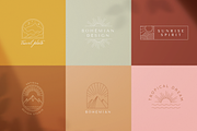 Bohemian logos - vector elements, a Graphic by venimo (Thumbnail 2 of 7)