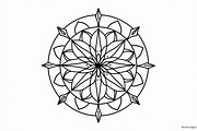 Mandala Art Line Drawing Pack, an Illustration by musafir_fashion (Thumbnail 7 of 11)