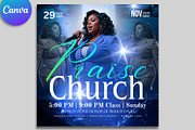 Church Praise Canva Flyers, a Flyer Template by Design Up (Thumbnail 2 of 2)