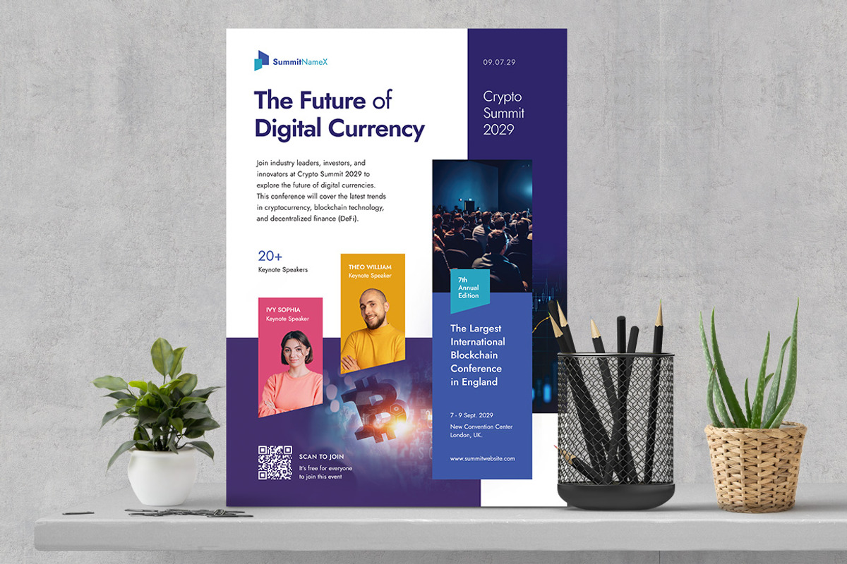 The Future Of Digital Currency, a Flyer Template by Boostock (Photo 4 of 4)