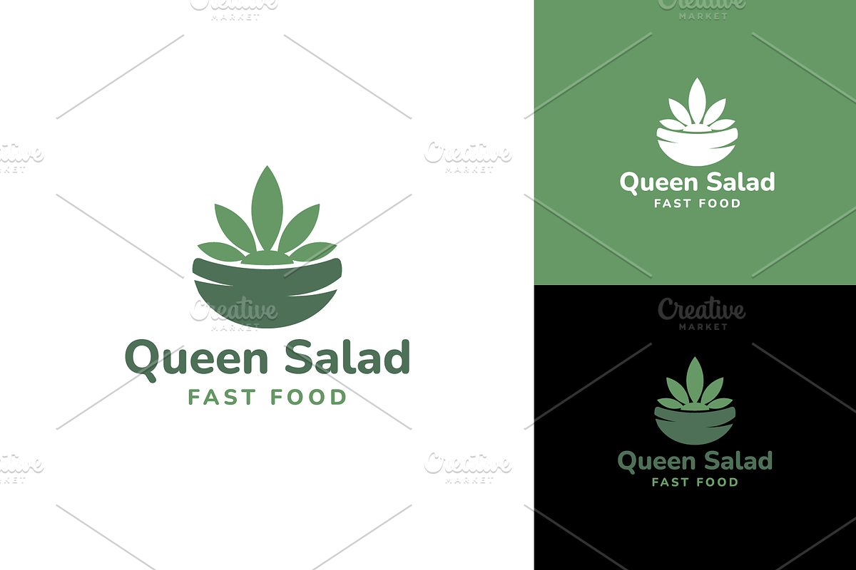 Queen Salad Fast Food Logo, a Branding & Logo Template by zaqilogo