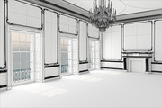 Classic Interior Hall 3D, an Architecture 3D Model by Giimann (Thumbnail 10 of 12)