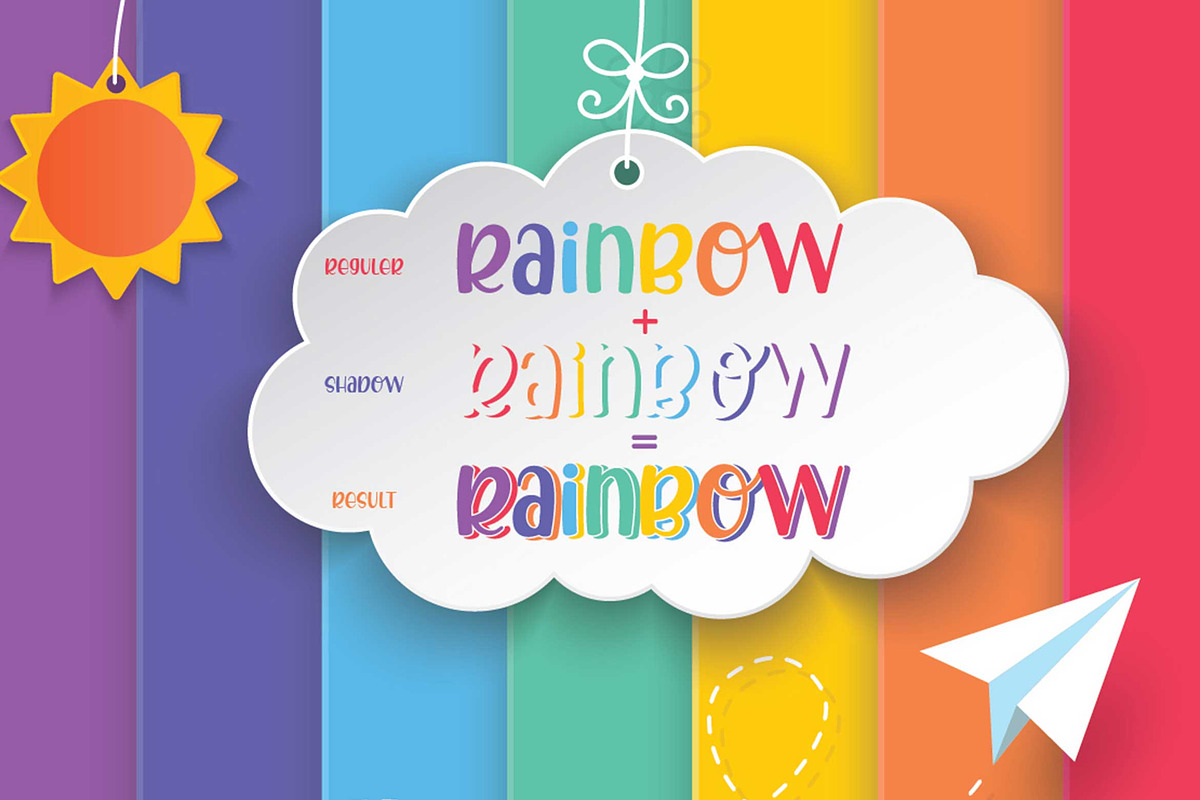Droop Sheep - Crafty Layered Font, a Script Font by Almeera Std (Photo 4 of 6)