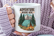 Camping sublimation PNG, an Icon by Craft Nest (Thumbnail 5 of 6)