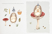 Forest party. Watercolor birthday., an Animal Illustration by Ooh Lily (Thumbnail 4 of 16)
