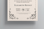 Bridal Shower Invitations Template, a Stationery Template by MightyDesign (Thumbnail 3 of 8)