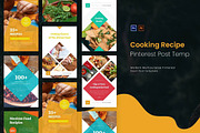 Cooking Recipe Pinterest Template, a Social Media Template by fashionaddict (Thumbnail 1 of 2)