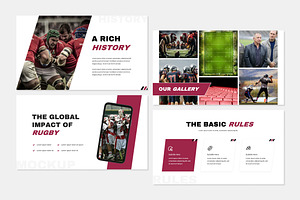 Rugby Sport Presentation Slides, a Presentation Template by Antstheme